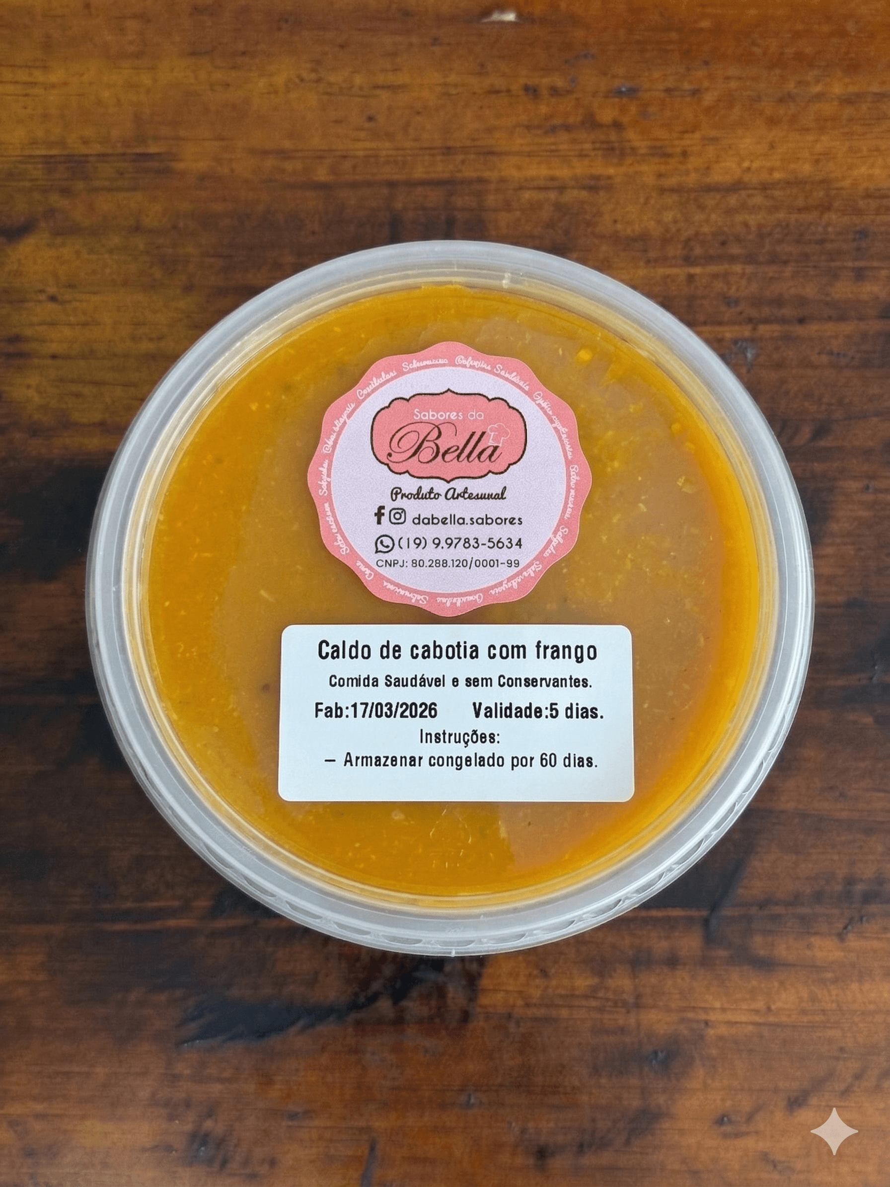 Caldo de abóbora cabotiá