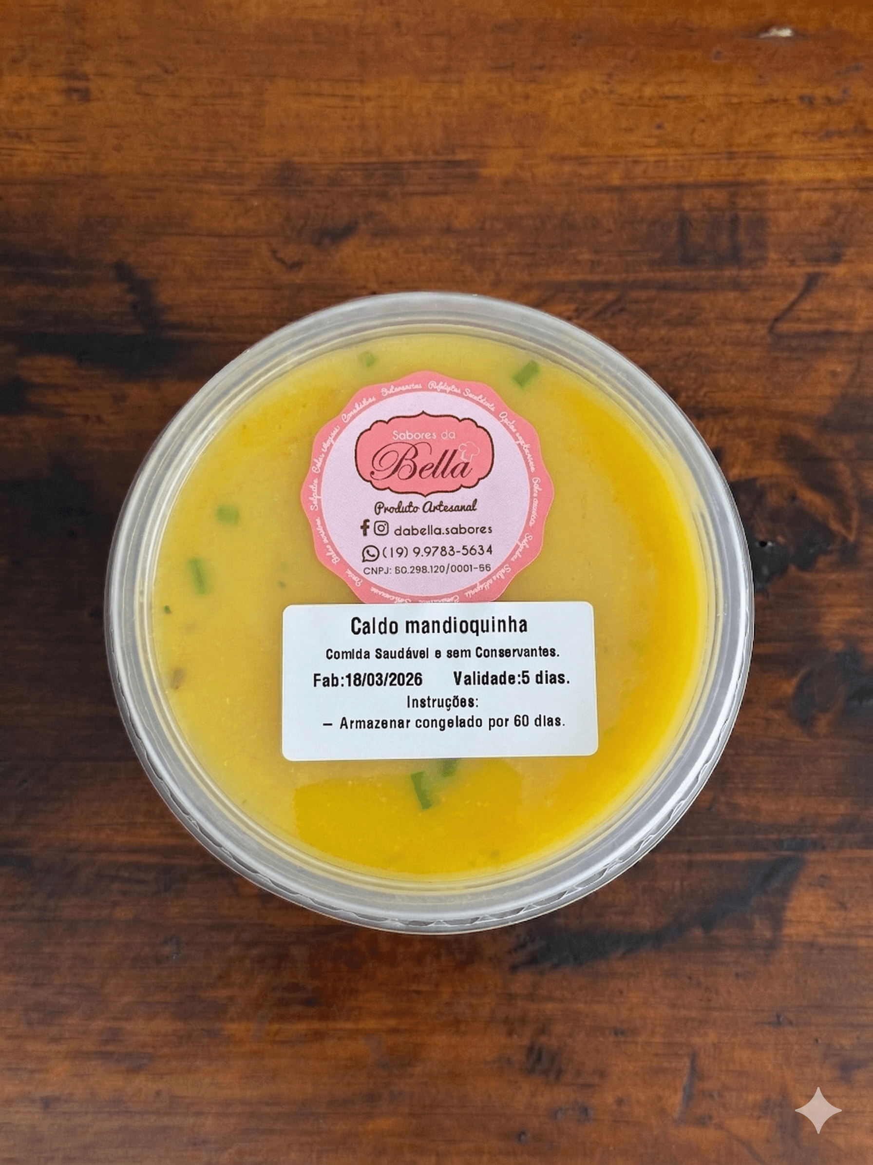 Caldo de mandioquinha