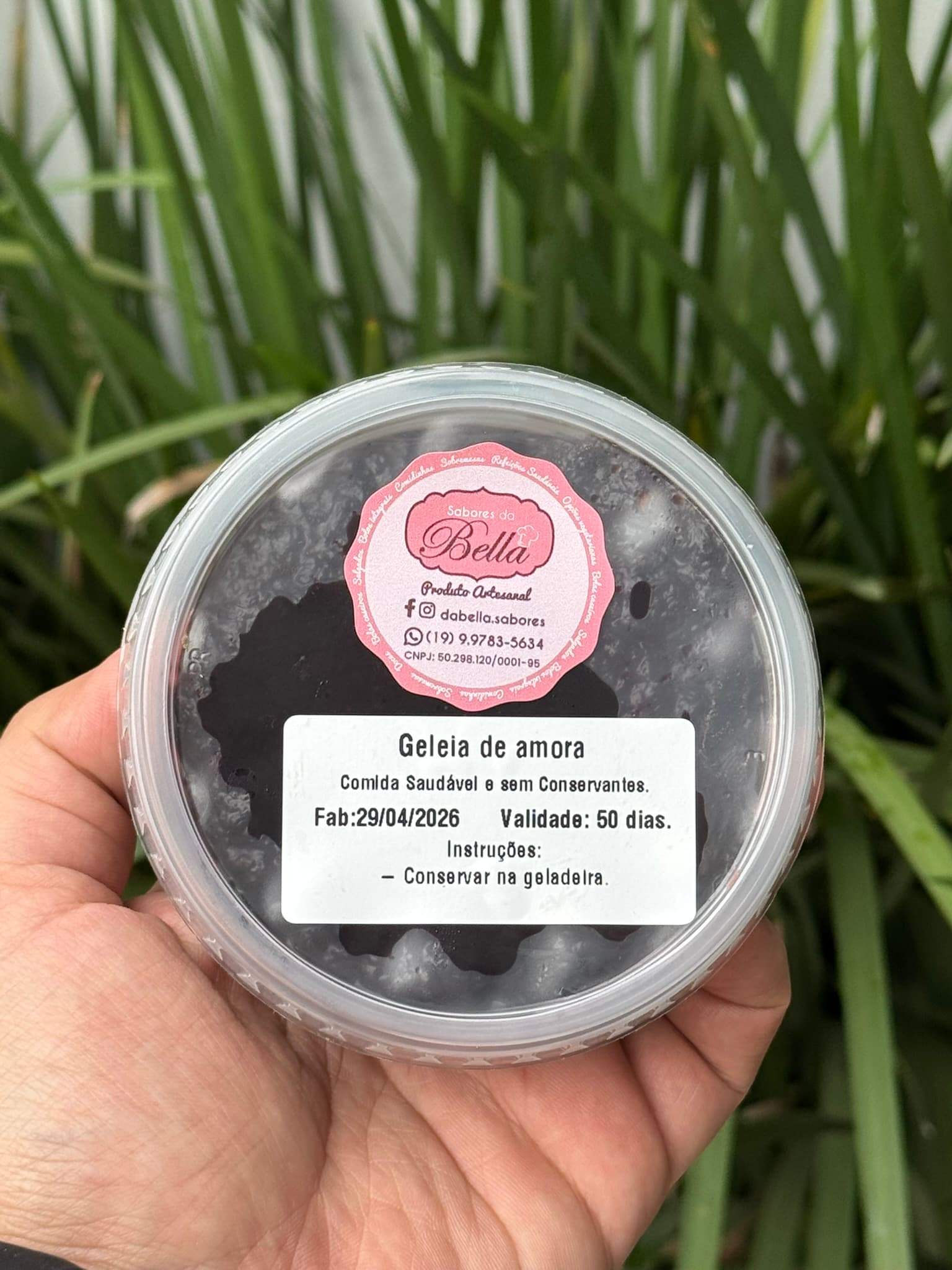 Geleia caseira de amora